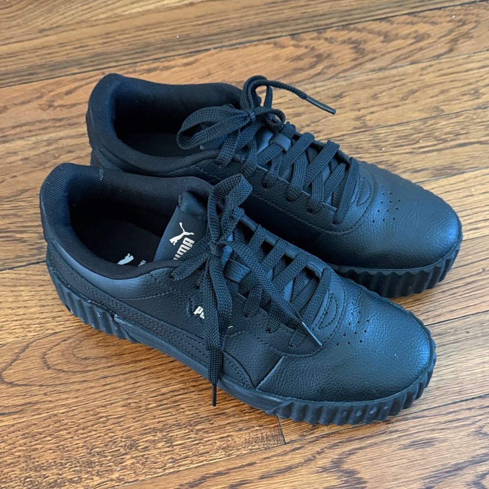 Puma Men's All-Black Platform Sneakers
